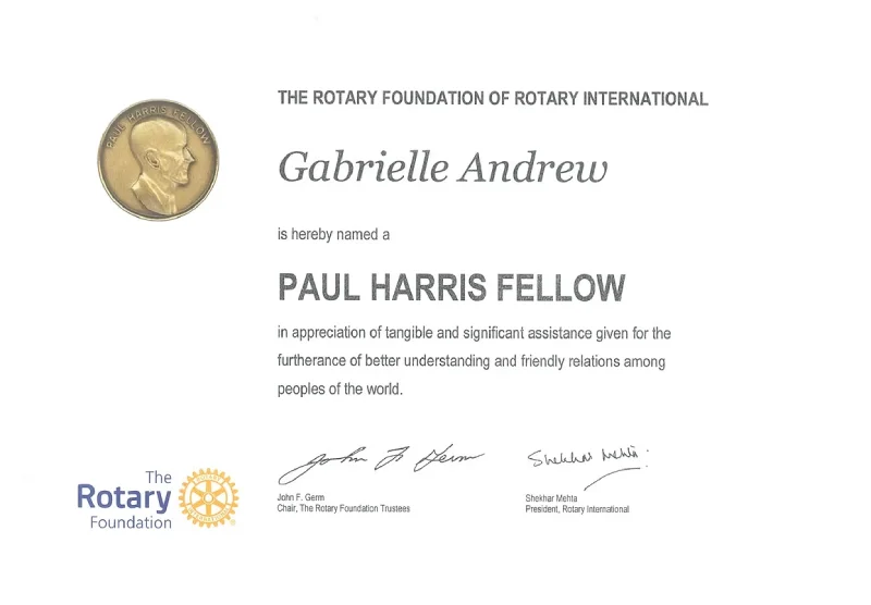 about Paul Harris Award