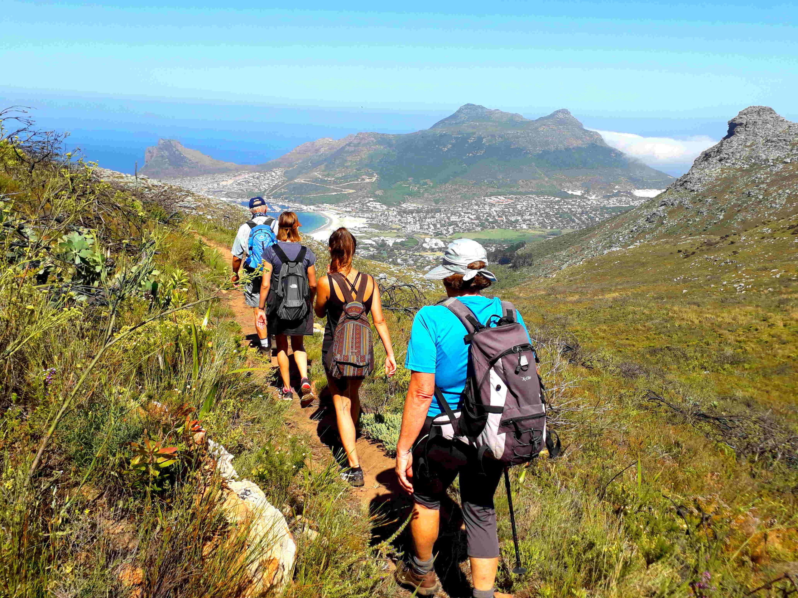 Walking through the South African landscape on Cape Camino